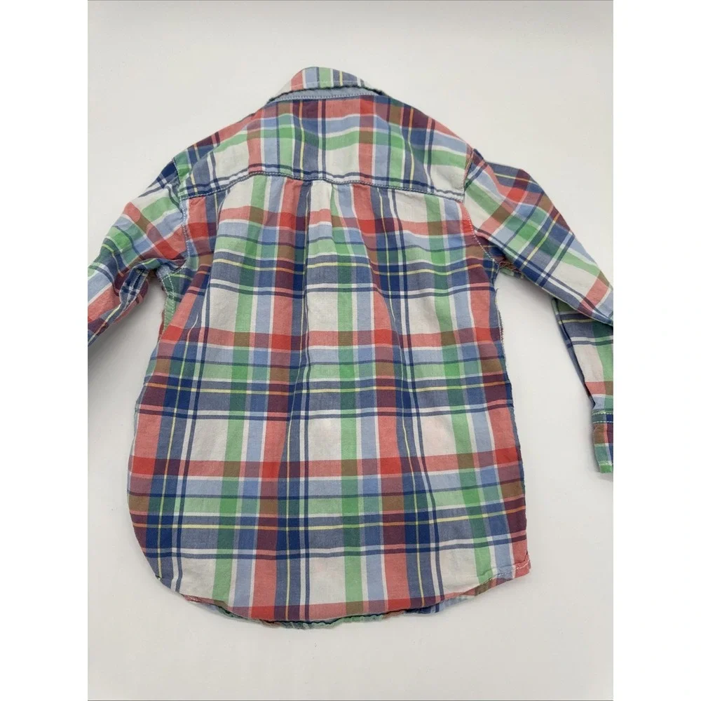 Carters 5 Pastel Button Down- Easter Style‎ Pastel Long Sleeve Boys